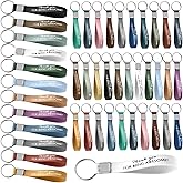 Unittype 50 PC Thank You Gift for Employee Appreciation Motivational Awesome Rubber Keychains Bulk Gift for Team Volunteer Coworkers Team Staff