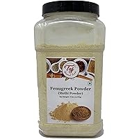 TAJ Premium Indian Methi Powder, Fenugreek Powder, (5 Pound Jar)