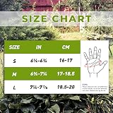 HANDLANDY Women Gardening Gloves Leather Breathable Small White view 7