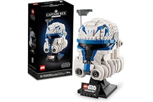 LEGO Star Wars Captain Rex Helmet Set 75349, The Clone Wars Collectible for Adults, 2023 Series Model Collection, Memorabilia Gift Idea