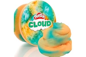 Play-Doh Scented Cloud Slime for Kids, Teal & Orange Coconut Scent, Popular Toys, Gifts and Party Favors