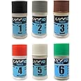 LINE10 Tools Metal Polishing Buffing Compound Set 2oz Polish Paste for Aluminum Stainless Steel Jewelry Red Rouge Green Lapping Black Tripoli Brown White Brown Grey Solid Stick Bar