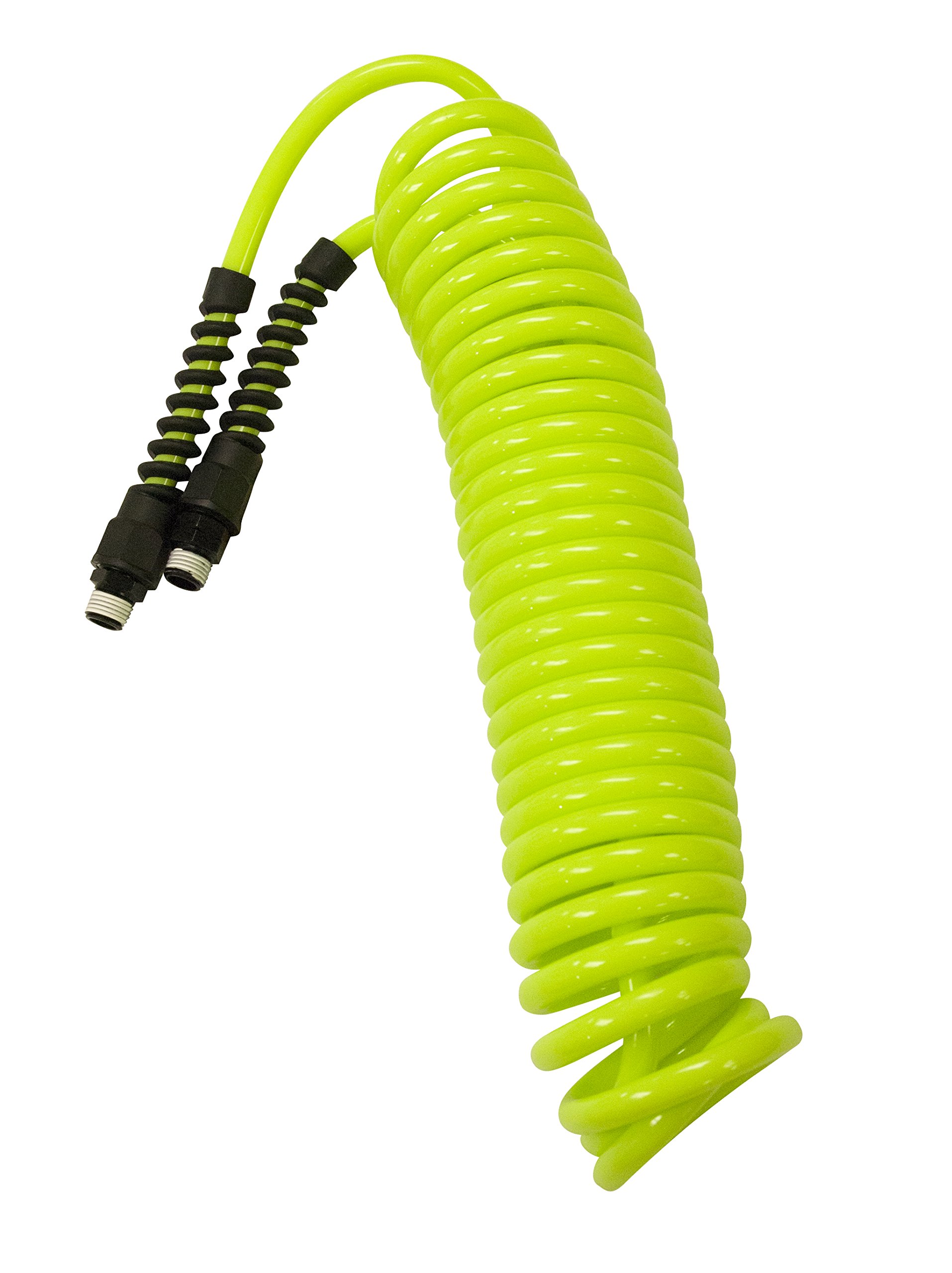 Flexzilla Polyurethane Recoil Hose, 1/4 in. x 25 ft, ZillaGreen