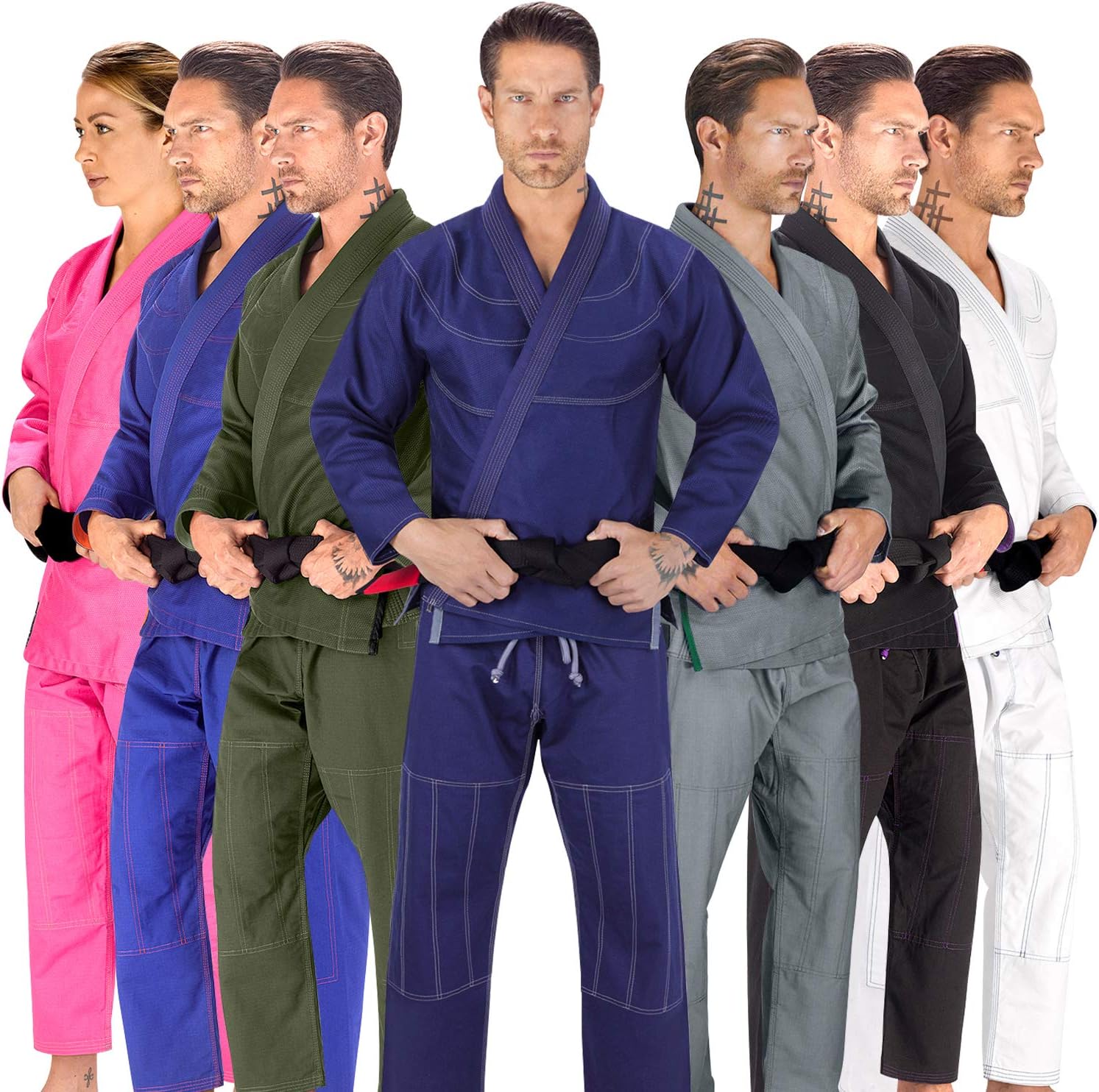 Elite Sports BJJ GI for Men IBJJF Kimono BJJ Jiu Jitsu Lightweight GIS W/Preshrunk Fabric & Free Belt