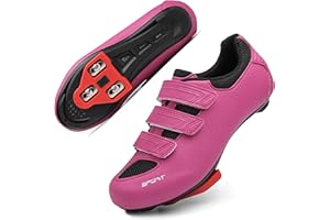 Honosuker Cycling Shoes Women Compatible with Peloton Bike, Indoor & Outdoor Road Cycling - Lightweight Spinning Shoes with Delta Cleats