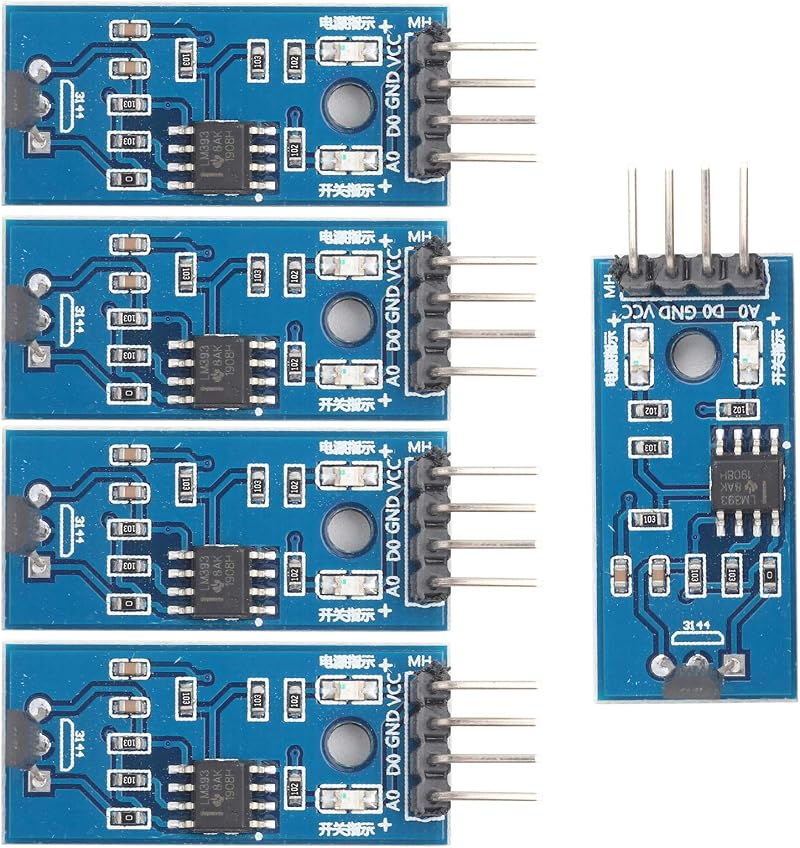 Tyenaza 5Pcs 3144E Hall Effect Sensor Module 3.3-5V Magnetic Counting Detector
