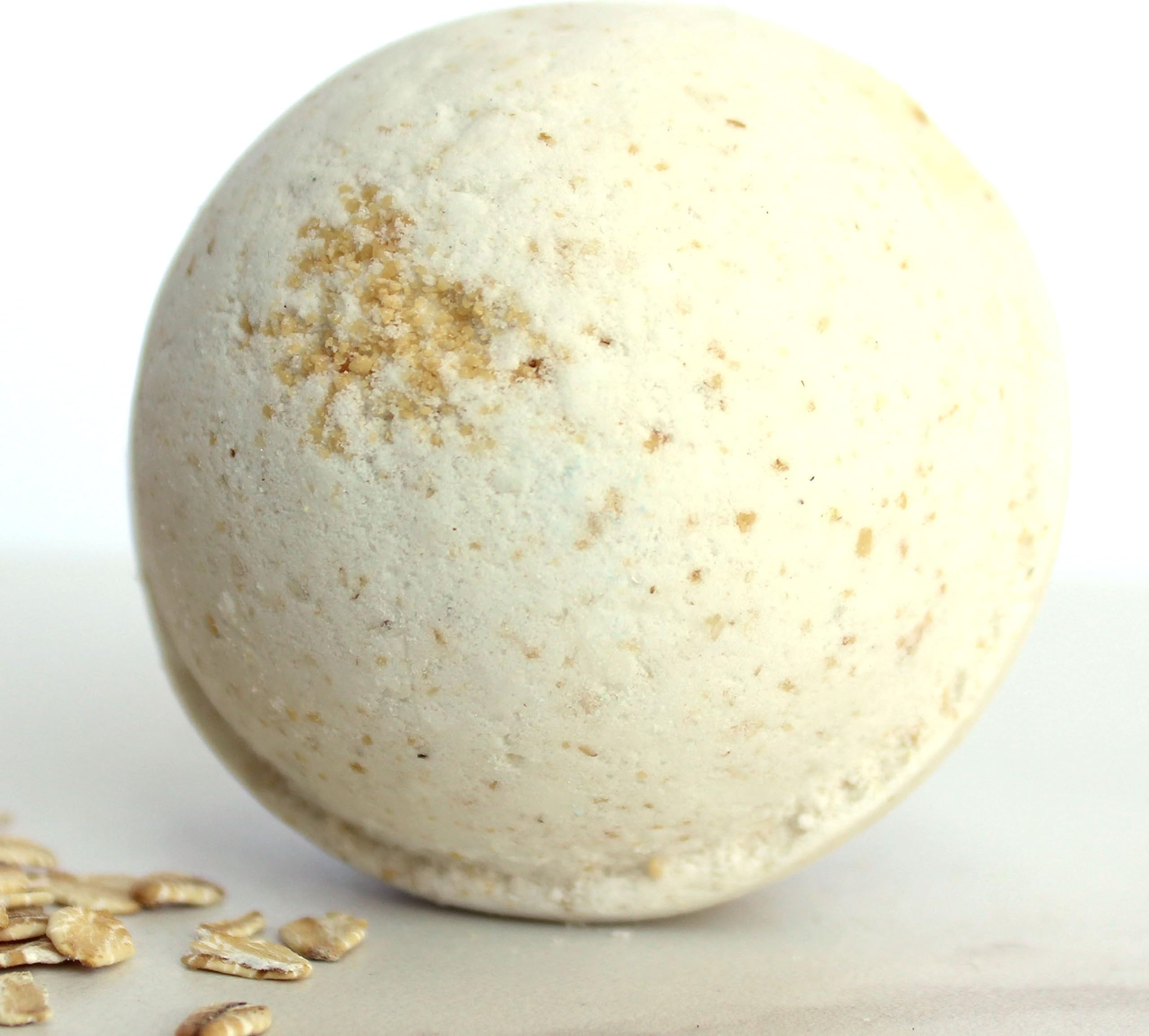 Milk'n Honey Oatmeal Bath Bomb - Ylang Ylang Essential oil bath bomb - Sensitive skin Milk Bath
