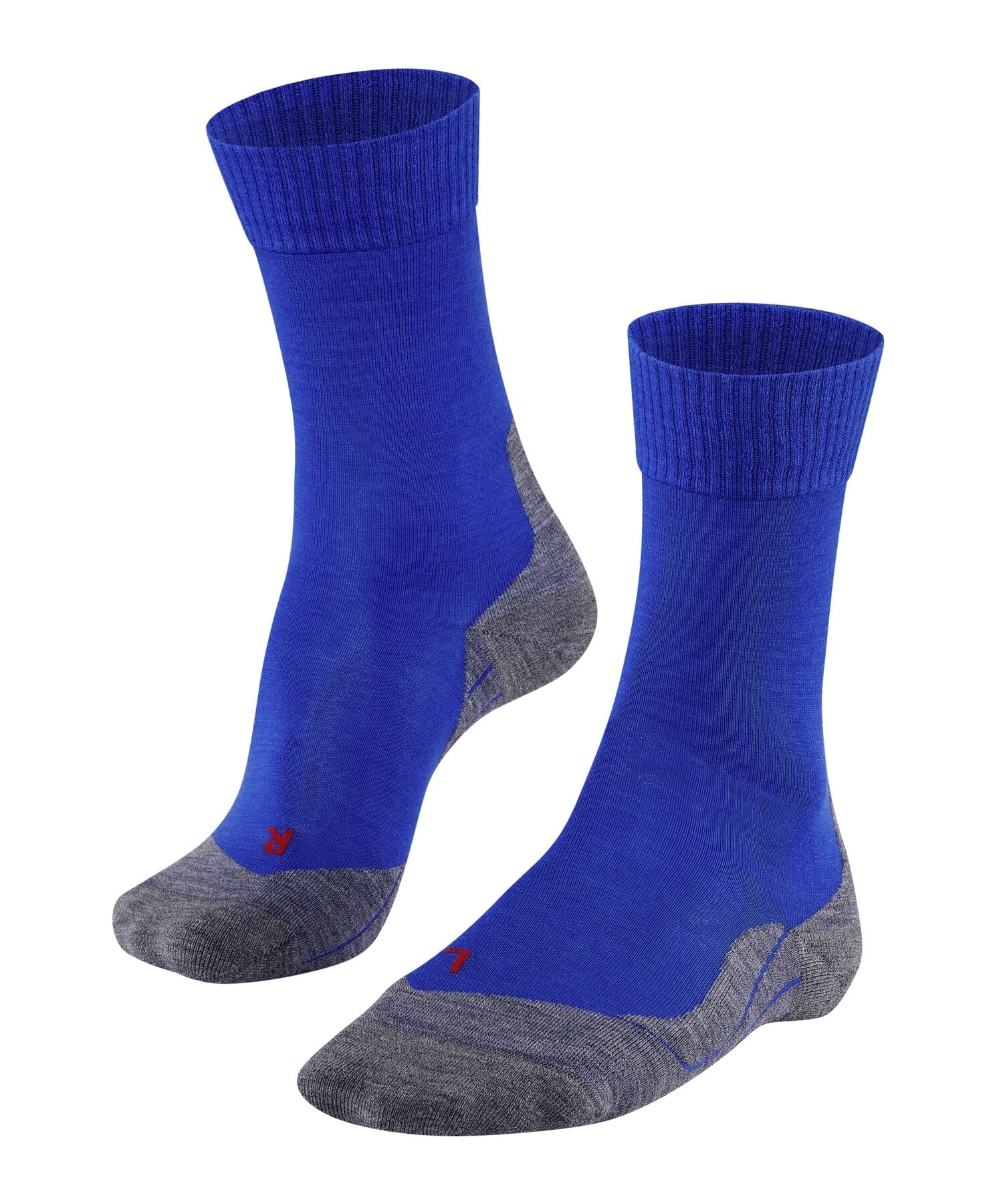 FALKE Men's TK5 Wander M So Wool Thin Anti-Blister 1 Pair Hiking Socks, Blue Yve 6714, 9.5-10.5