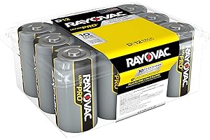 Rayovac ALD-12 UltraPRO Alkaline D Batteries, 12-Pack