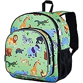 Wildkin 12-inch Kids Backpack – Padded, Adjustable, Ideal for Daycare & Travel - Wild Animals
