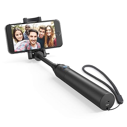 Anker Bluetooth Selfie Stick, Premium Selfie Stange Stab mit 20 Stunden Akkulaufzeit für iPhone X/ 8/7/ 7 Plus/ 6s/ 6 Android