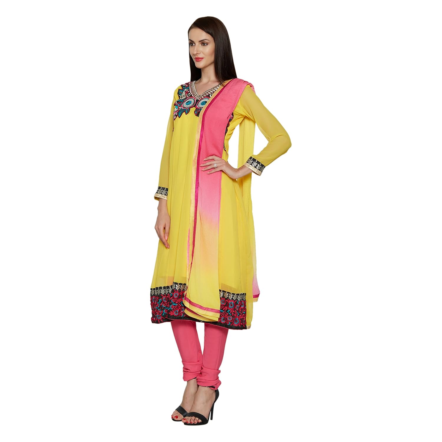 florence women's georgette salwar suit dupatta material (sb-3339)