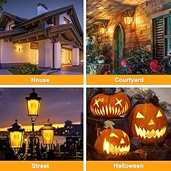 CPPSLEE Upgraded LED Flame Light Bulbs, 4 Modes