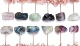 CrystalTears Amethyst Crystal Tree with Fluorite Base 4.7-5.1 in Feng Shui Gift view 5