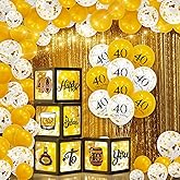 40th Birthday Balloon Boxes Party Decorations with LED Light and Stickers 40th Birthday Decorations for Him 40th Birthday Balloons 40th Birthday Decorations Men