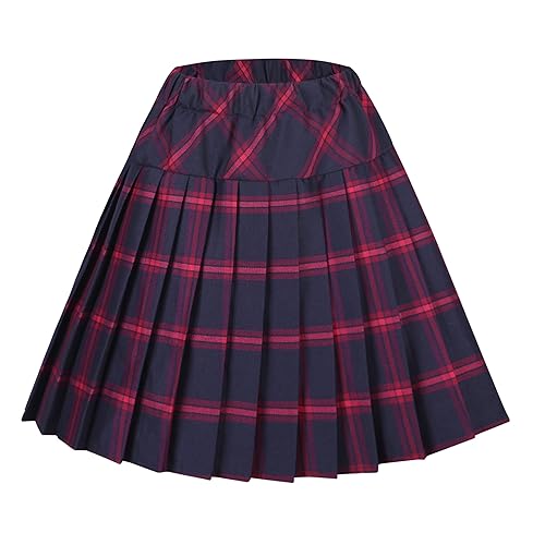Women's A-Line Mini Skirt Stretchy High Waist Pleated Tennis