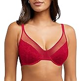 Bali Womens One Smooth U Lace Minimizer Bra, Underwire Full-Coverage Convertible Bra