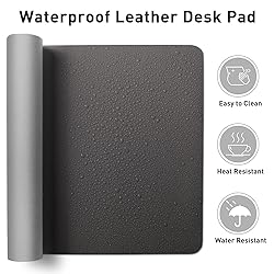 Aothia Leather Desk Pad Protector, Mouse