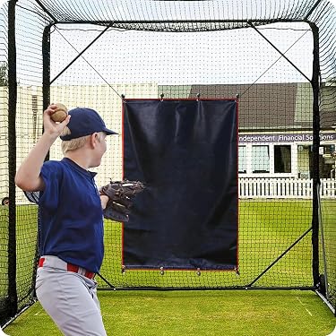 Rete In Nylon Per Backstop Baseball/softball – 100' X 8' – Maglia 2 Mm – Goodwin Netting