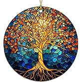 Tree of Life Christmas Acrylic Ornament, Tree of Life Ornaments for Christmas Tree, Holiday Keepsake, Gift Exchange Present, Exchange Gift Ideas