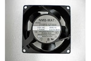NMB TECHNOLOGIES 3115FS-12T-B30-A00 AXIAL FAN, 80MM, 115VAC, 100mA