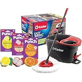 O-Cedar EasyWring Variation (Modern, Easy Wring Spin Mop &amp; Bucket + Punch Variety Pack)