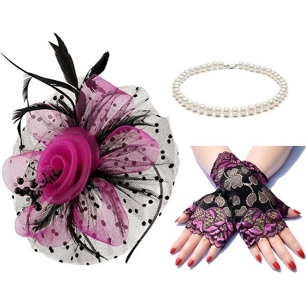 Wavwavw 6 Pcs Fascinators Hats Bulk for Women Derby Tea  display picture 3