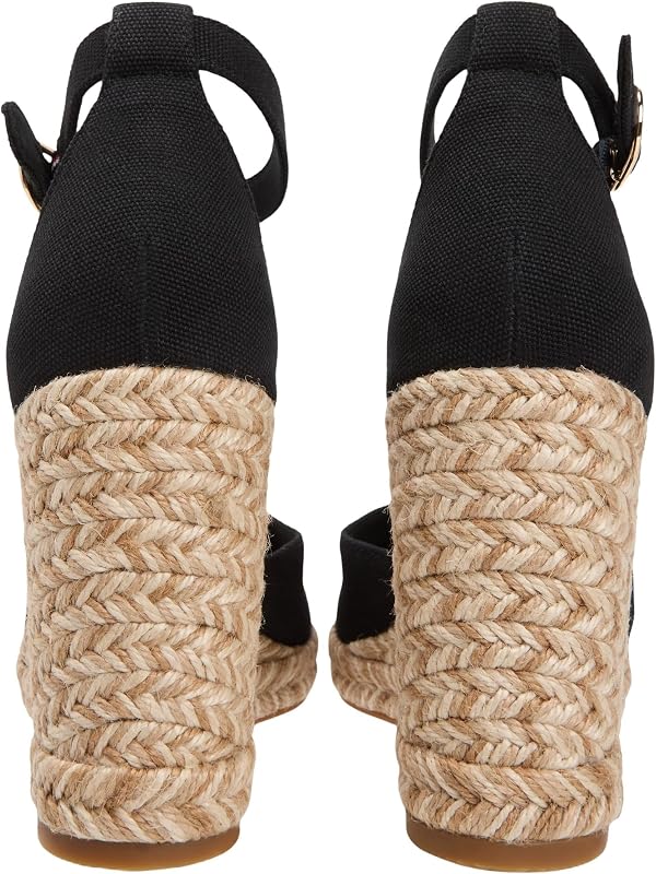 FW0FW09225 Espadrilles compensées à bout fermé pour femme, noir (noir), pointure 7 — photo 2 sur 7