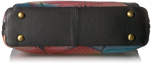 Anuschka Handpainted Leather Zip Around Organizer Crossbody Bag For Women - Handmade Artisan Purse - View #5