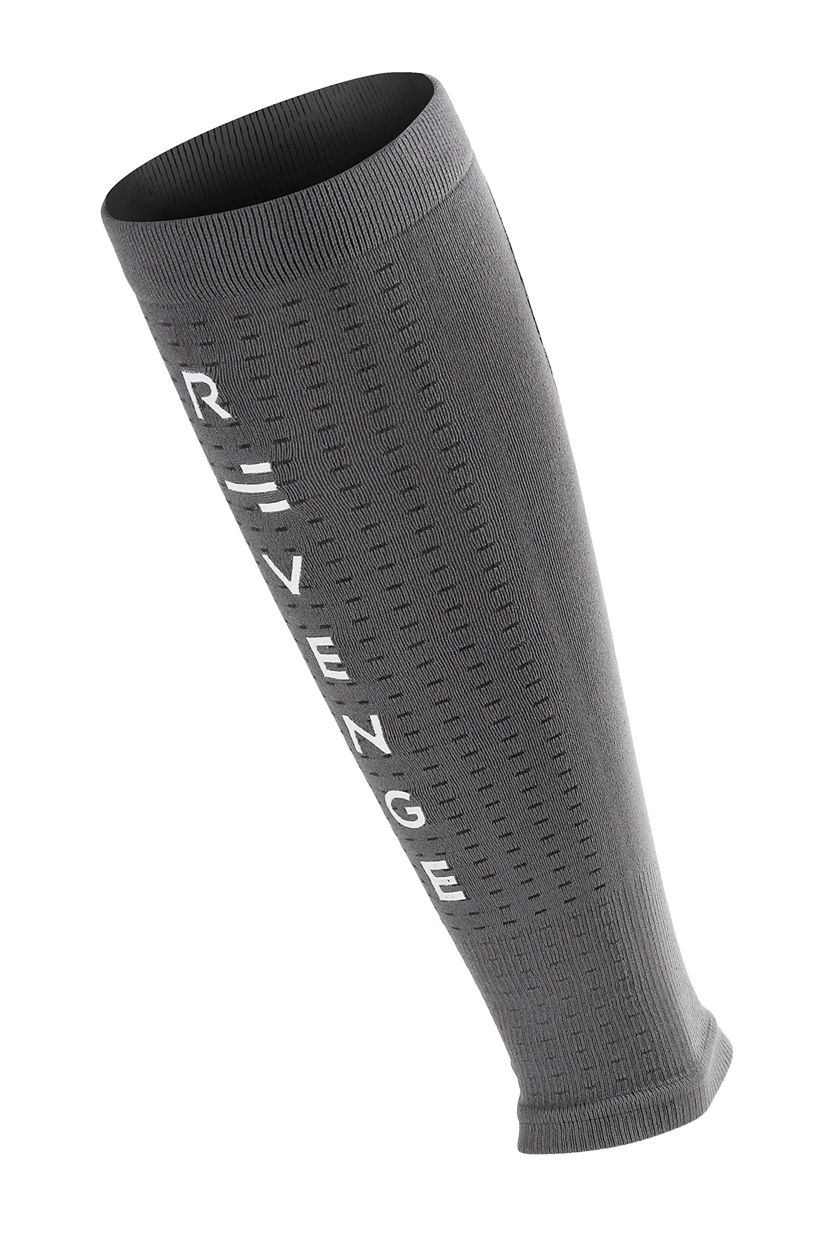 R-Evenge Calf Tubular Tape, Calf Compression Band, Pulp (Small, Grey)