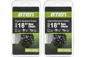 8TEN Chainsaw Chain for Stihl 260 261 270 280 290 360 361 380 22BPX074G 18 inch .063 .325 74 Drive Links 2 Pack