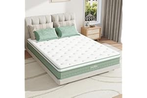 Novilla Twin Mattress, 10 Inch Hybrid Mattress in a Box, Gel Inflation Memory Foam with Pocket Coils Innerspring for a Cozy Night, Pillow Top Twin Size Mattress, Medium Firm & Fit The Body's Curves