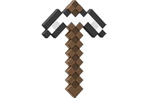 Mattel Minecraft Iron Pickaxe Battle Toy, Kid-Sized Accessory for Role-Play & Costumes, Inspired by The Video Game