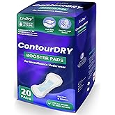 ContourDry Booster Pads XL by LivDry, Adds Max Absorbency to Adult Diapers with Flow-Through Design, Up to 4 Cups Capacity, More Coverage for Women and Men, 20 Count