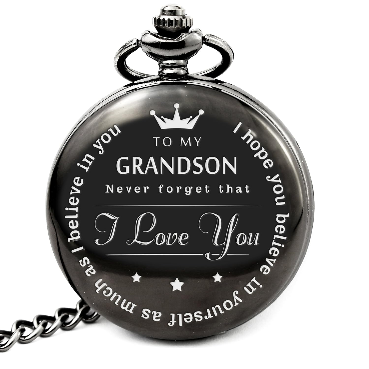 memory gift to My Grand Son Pocket Watch Grandson Gifts from a Grandpa
