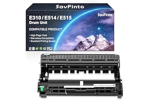SavFinto E310 E310dw Drum Unit Replacement for Dell E310dw E514dw E515dw E515dn E310 E515 E514 Printer (Dell PVTHG, 593-BBKD, P7RMX) (12,000 Pages, Black, 1-Pack)