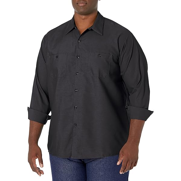 Edwards Garment Men's Big & Tall Short Sleeve Oxford Shirt - Wrinkle-Resistant Dress Shirt For Work (Regular & Tall Sizes) - View #5