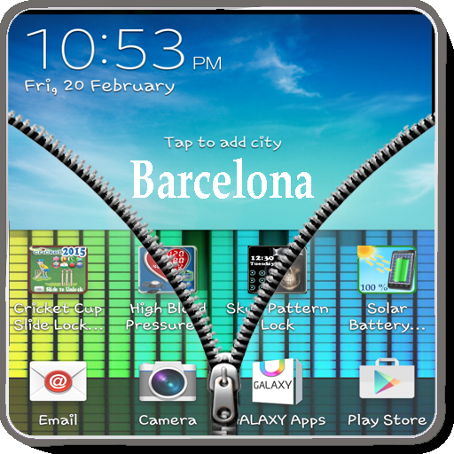 Transparent Zipper Screen for Android