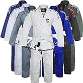 Zafco Sports Brazilian Jiu Jitsu Gi BJJ Gi for Men & Women Grappling gi Uniform Kimonos Light, Preshrunk, with White Belt