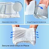 Honey Care All-Absorb A24 Male Dog Wrap Large 50 Count Blue White view 5