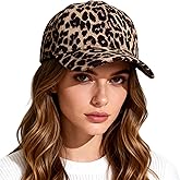 ZLSLZ Womens Leopard Print Baseball Trucker Sport Golf Ponytail Pony Sun Hat Cap