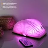 BONNYCO Led Book Light Wooden Folding Lamp with Remote 16 Colours Timer view 6