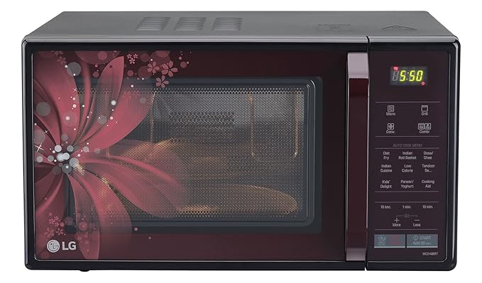 LG 21 L Convection Microwave Oven (MC2146BRT, Burgundy Red)