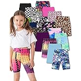5/7/10 Pack Girls Bike Shorts 2.36&rdquo; High Waisted Prints/Solid Yoga Shorts for Toddler Girls Running Dance Jump Sports Cheer