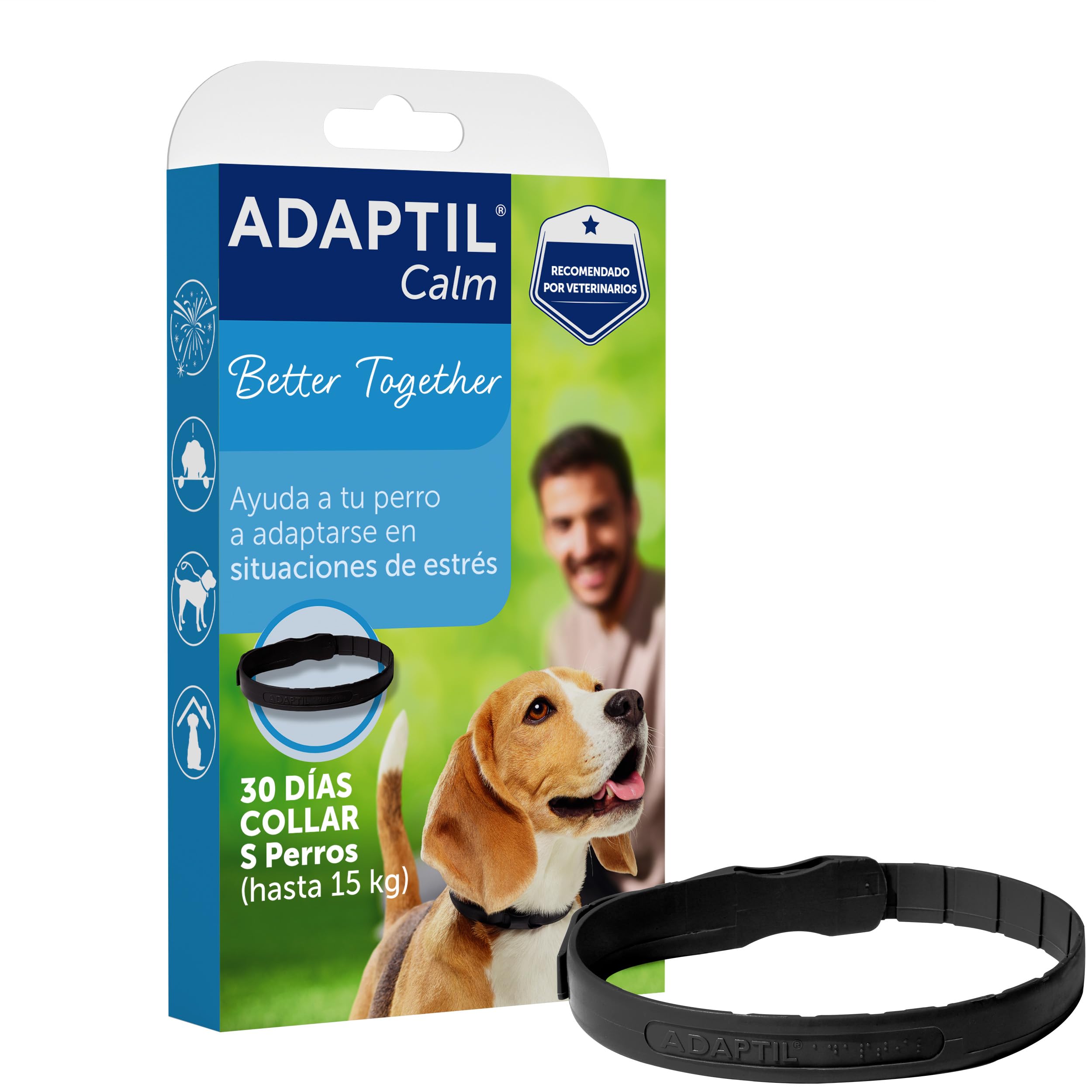 CEVA Adaptil Calm - Anti-Stress For Dogs - Fears, Loud Noises, Learning, Adoption - Collar S For Small Dogs