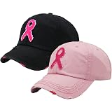 Funky Junque Breast Cancer Baseball Cap 
