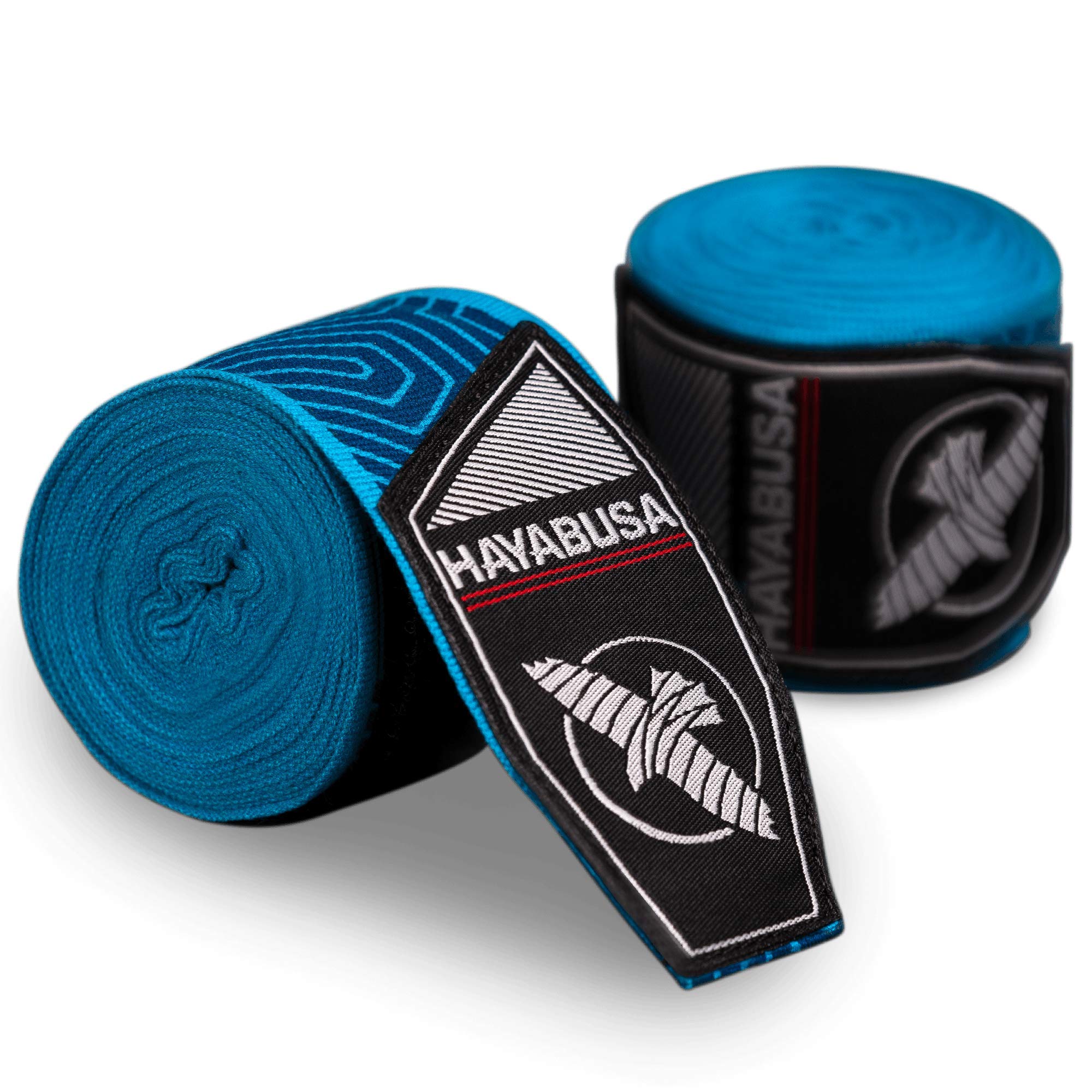 Hayabusa Advanced 180"/4.5 meter Boxing, MMA, Muay Thai, Kickboxing Handwraps. (Blue Geo)