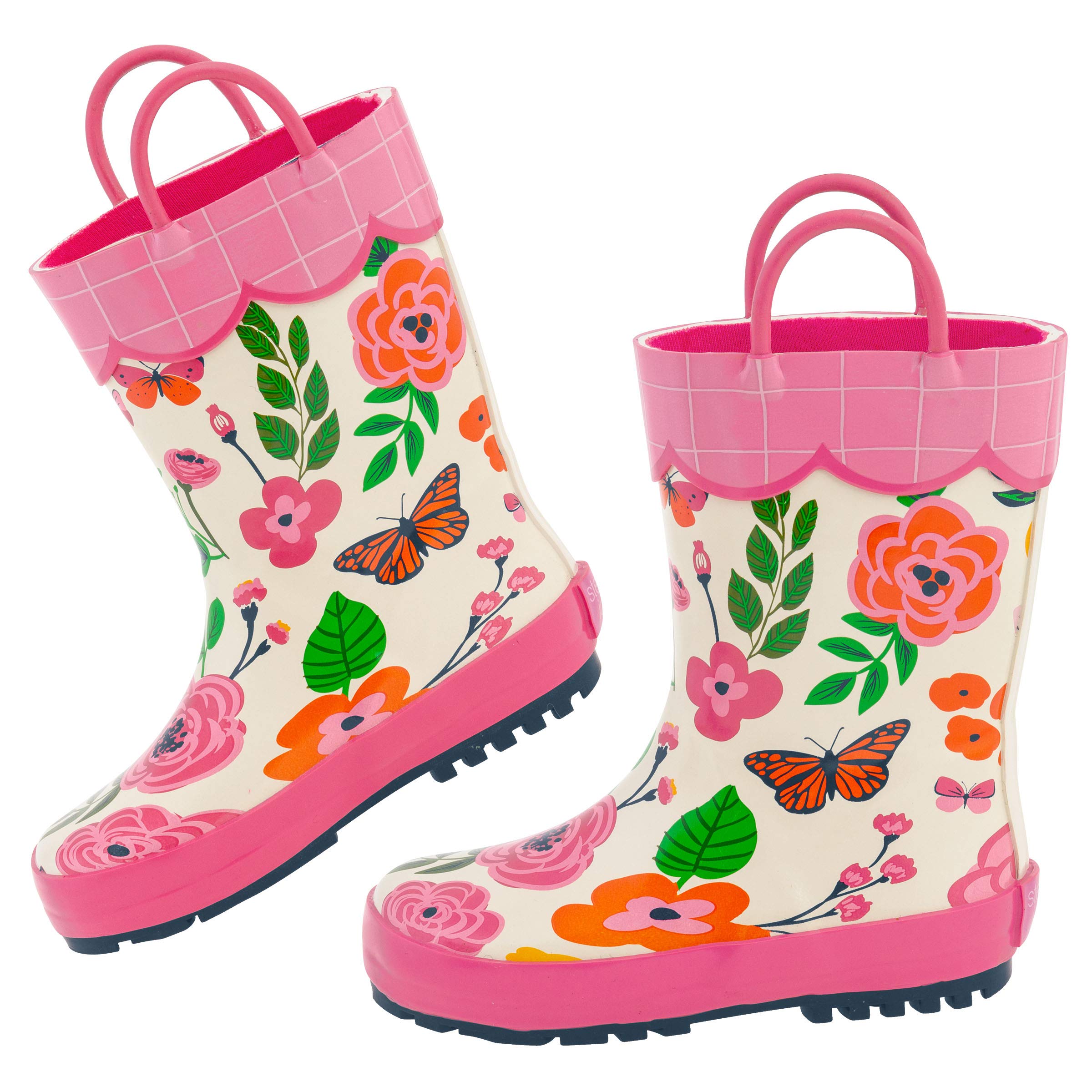 Stephen Joseph Kids Rain Boots, Butterfly, 9
