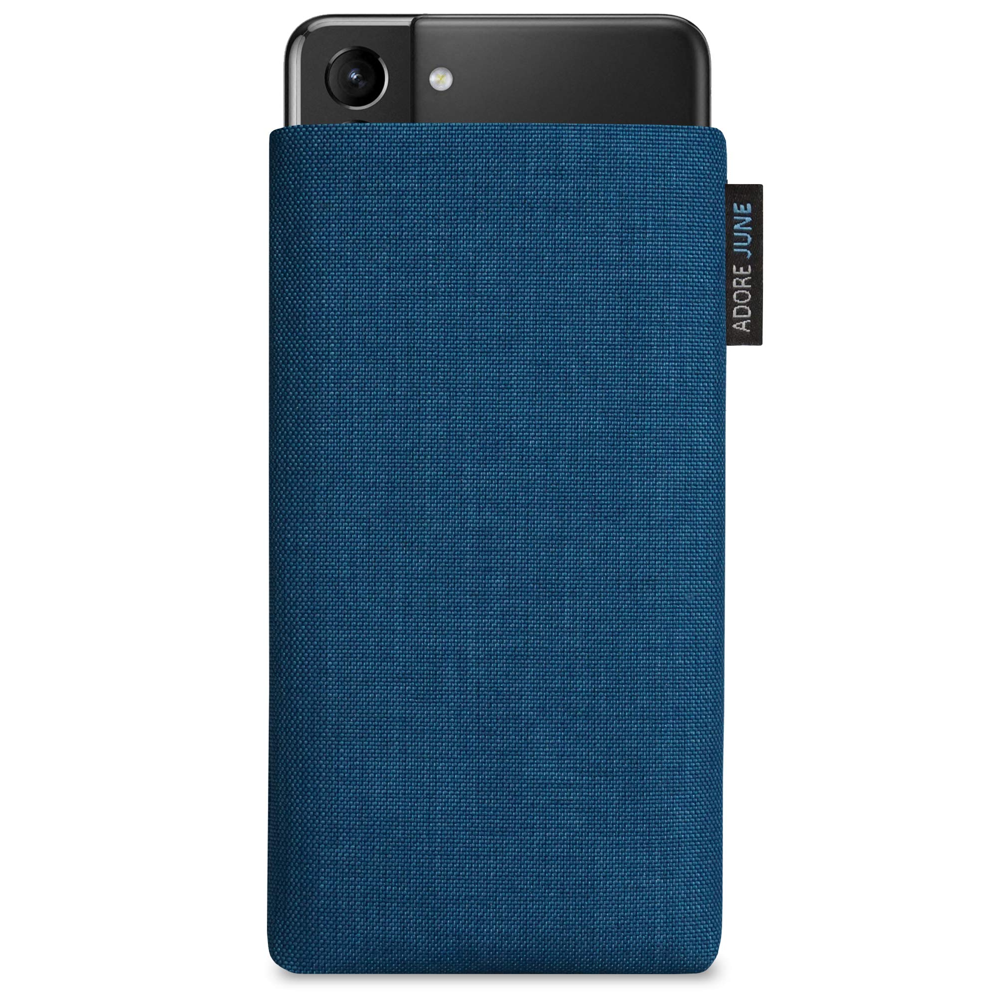 Adore June Classic Ocean Blue Case Compatible with Galaxy S21 Plus Mobile Phone Case Made of Durable Cordura Fabric with Display Cleaning Effect Made in Europe AJ1943-SG 6.7 Galaxy S21 Plus