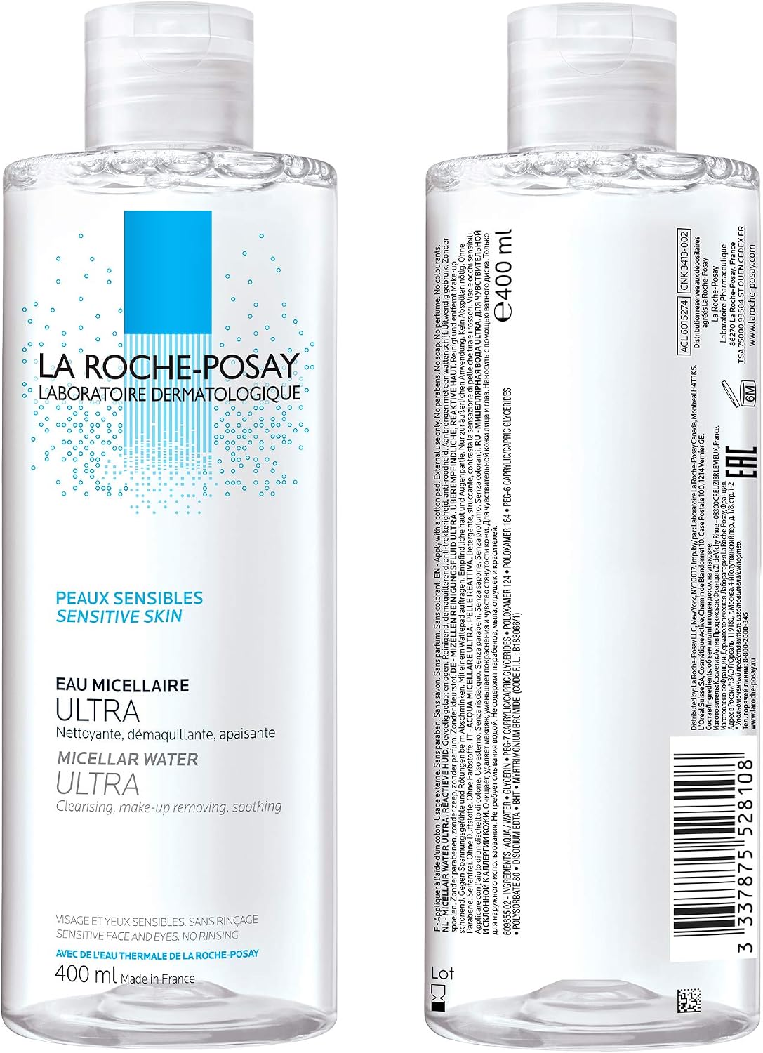 La Roche Posay Hydraphase Intense Legere 400 Ml, White, 400 ml (Pack of 1) - Image 3
